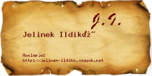 Jelinek Ildikó névjegykártya