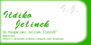 ildiko jelinek business card